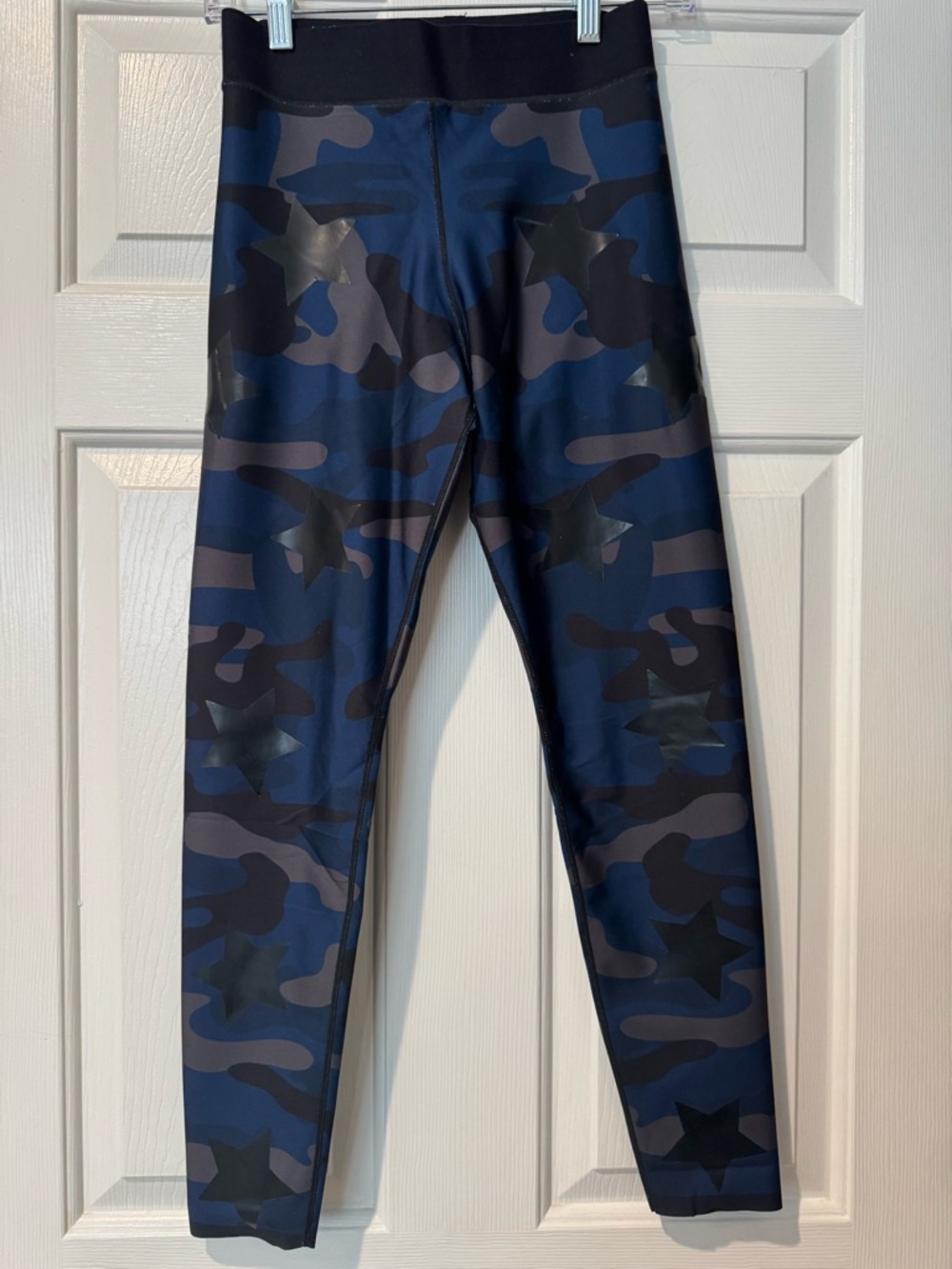 Ultracor Star Camo Leggings Navy Black High Rise Compression Size M